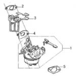 Garnitură carburator compatibilă Honda GX160 (model 1) - clingherit - imagine 2